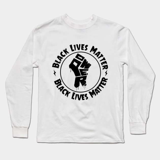 BLACK LIVES MATTER Long Sleeve T-Shirt by Anrego